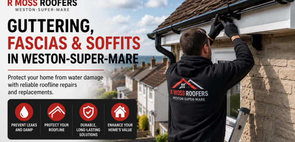 guttering downpipes roofline repairs weston-super-mare rmoss roofing services