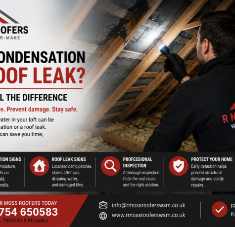 roof leak or loft condensation