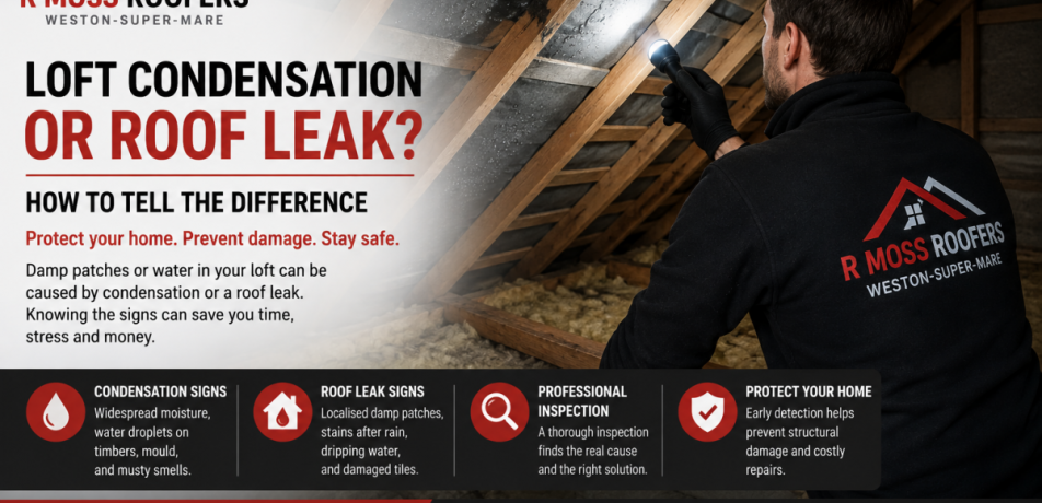 roof leak or loft condensation