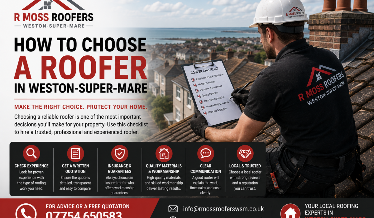 roofer in weston super mare north somerset