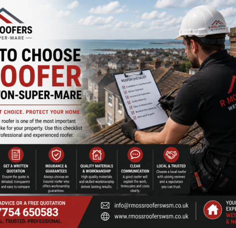 roofer in weston super mare north somerset